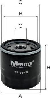 Mfilter TF 6549 - Oil Filter autospares.lv