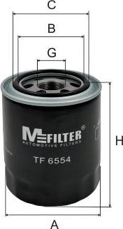 Mfilter TF 6554 - Oil Filter autospares.lv