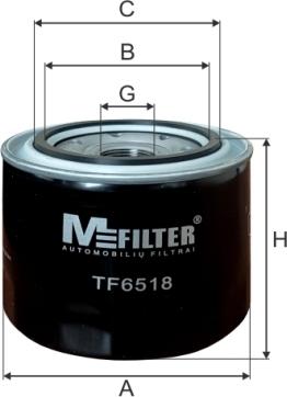 Mfilter TF6518 - Oil Filter autospares.lv