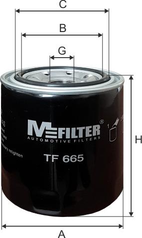 Mfilter TF665 - Oil Filter autospares.lv