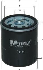 Mfilter TF 61 - Oil Filter autospares.lv