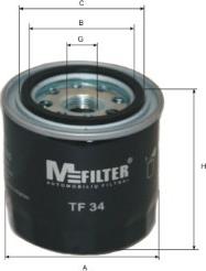 Mfilter TF 34 - Oil Filter autospares.lv