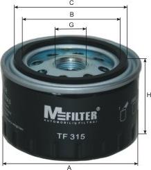 Mfilter TF 315 - Oil Filter autospares.lv