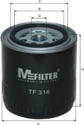 Mfilter TF 316 - Oil Filter autospares.lv