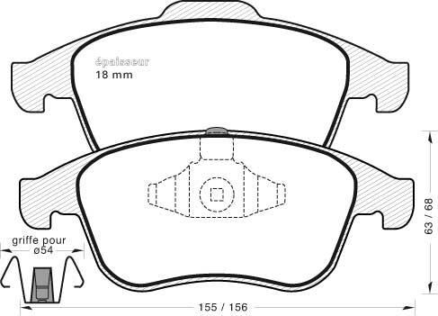 MGA 941 - Brake Pad Set, disc brake autospares.lv