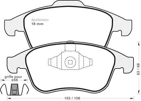 MGA 942 - Brake Pad Set, disc brake autospares.lv