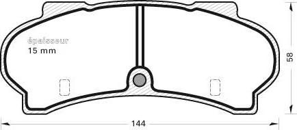 MGA 94 - Brake Pad Set, disc brake autospares.lv