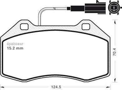 MGA 917 - Brake Pad Set, disc brake autospares.lv