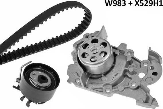 MGA 983K1 - Water Pump & Timing Belt Set autospares.lv