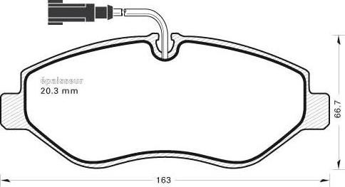 MGA 936 - Brake Pad Set, disc brake autospares.lv