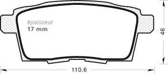 Red Line LVXL1358 - Brake Pad Set, disc brake autospares.lv