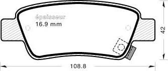 MGA 921 - Brake Pad Set, disc brake autospares.lv