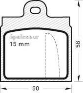 MGA 92 - Brake Pad Set, disc brake autospares.lv