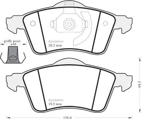 BETTAPARTS PLU3766 - Brake Pad Set, disc brake autospares.lv