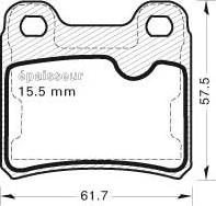 MGA 409 - Brake Pad Set, disc brake autospares.lv