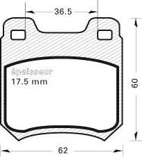 Klaxcar France 24674z - Brake Pad Set, disc brake autospares.lv