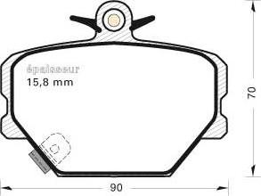 Textar 21999 158 1 5 - Brake Pad Set, disc brake autospares.lv