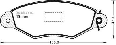 MGA 426 - Brake Pad Set, disc brake autospares.lv