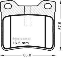 MGA 428 - Brake Pad Set, disc brake autospares.lv