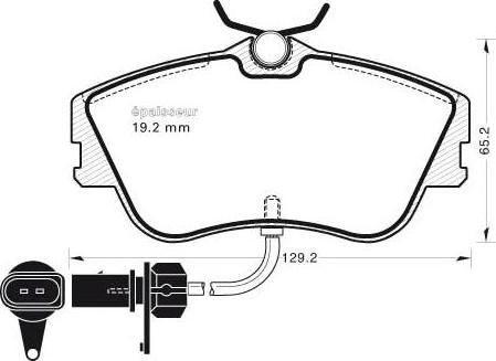 MGA 599 - Brake Pad Set, disc brake autospares.lv