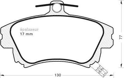 MGA 529 - Brake Pad Set, disc brake autospares.lv