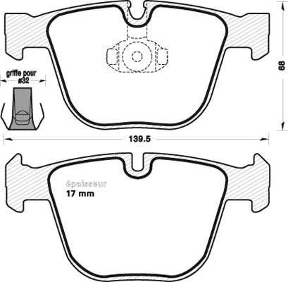 OEMparts 0301476 - Brake Pad Set, disc brake autospares.lv