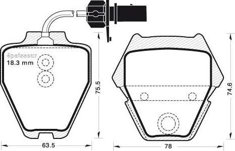 Dynamatrix DBP1709 - Brake Pad Set, disc brake autospares.lv