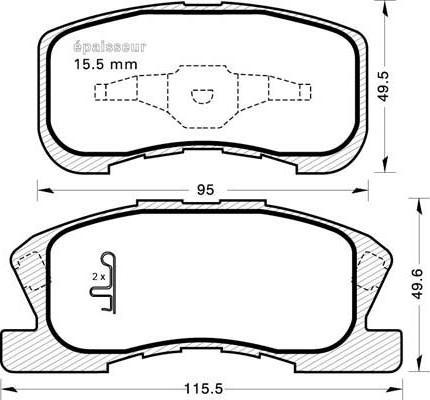 Alanko 10300209 - Brake Pad Set, disc brake autospares.lv