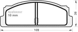 MGA 04 - Brake Pad Set, disc brake autospares.lv