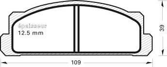 Jurid 571870D - Brake Pad Set, disc brake autospares.lv