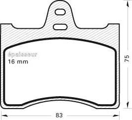 Remsa 0088.00 - Brake Pad Set, disc brake autospares.lv