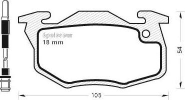 MGA 194 - Brake Pad Set, disc brake autospares.lv