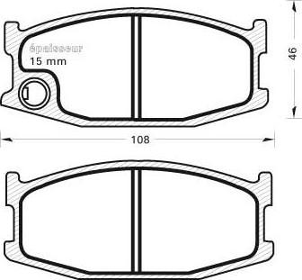 TRW Engine Component GDB198 - Brake Pad Set, disc brake autospares.lv