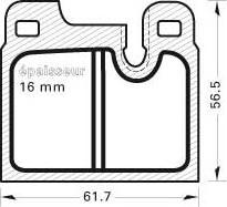 FTE BL1080A2 - Brake Pad Set, disc brake autospares.lv