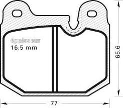 MGA 142 - Brake Pad Set, disc brake autospares.lv