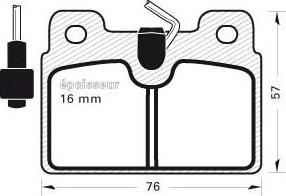 BOSCH 986460970 - Brake Pad Set, disc brake autospares.lv