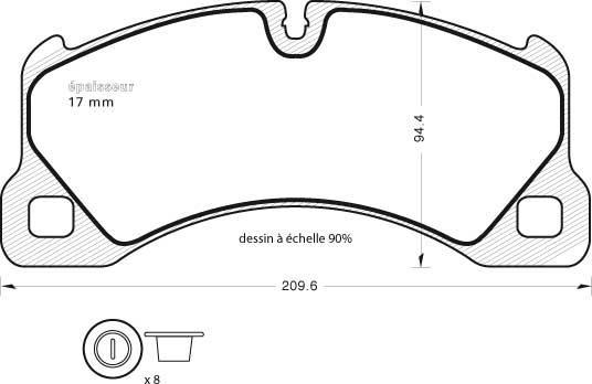 BOSCH 0986494912 - Brake Pad Set, disc brake autospares.lv