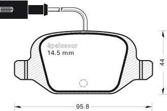 Stark SKBP-0011272 - Brake Pad Set, disc brake autospares.lv