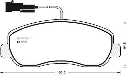 Triscan 40T1969 - Brake Pad Set, disc brake autospares.lv