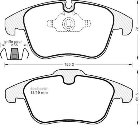 Ferodo FSL4160 - Brake Pad Set, disc brake autospares.lv