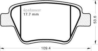 MGA 1015 - Brake Pad Set, disc brake autospares.lv