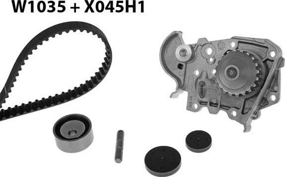 MGA 1035K1 - Water Pump & Timing Belt Set autospares.lv