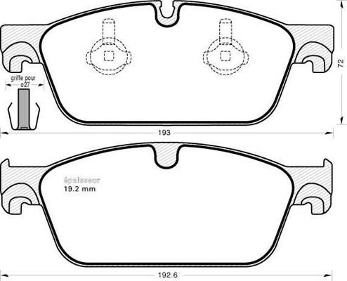 OEMparts A0074200920 - Brake Pad Set, disc brake autospares.lv