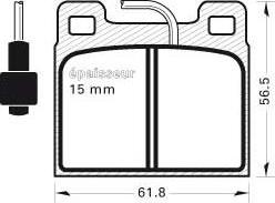 Ween 151-2056 - Brake Pad Set, disc brake autospares.lv