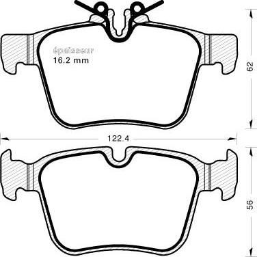 Ferodo FSL4487 - Brake Pad Set, disc brake autospares.lv