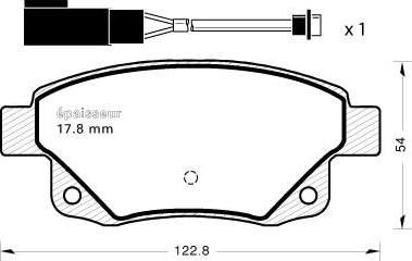 Akebono AN-7030K - Brake Pad Set, disc brake autospares.lv