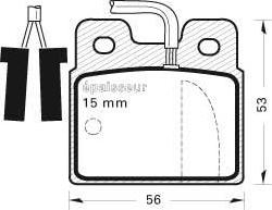 MGA 189 - Brake Pad Set, disc brake autospares.lv