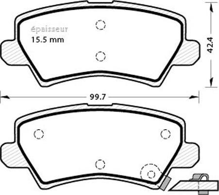 TRW GDB2248 - Brake Pad Set, disc brake autospares.lv