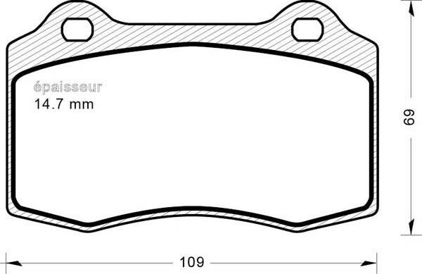 Spidan 32797 - Brake Pad Set, disc brake autospares.lv