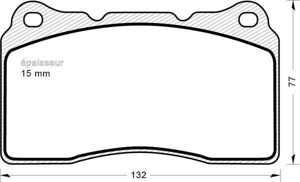 MGA 1212 - Brake Pad Set, disc brake autospares.lv